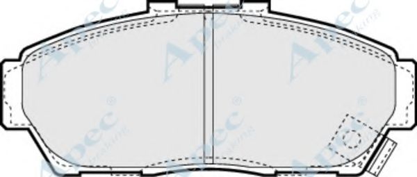 Комплект тормозных колодок, дисковый тормоз APEC braking PAD1032