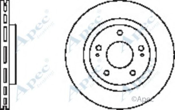 Тормозной диск APEC braking DSK2356
