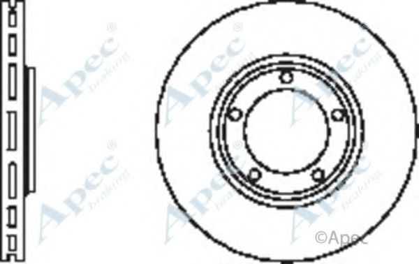 Тормозной диск APEC braking DSK2375