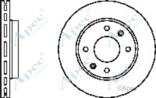 Тормозной диск APEC braking DSK2379
