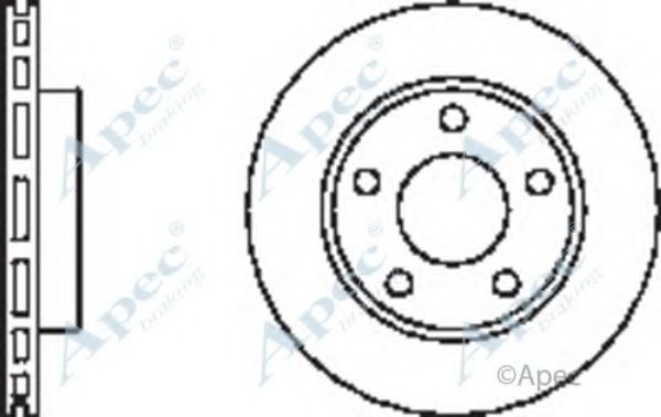 Тормозной диск APEC braking DSK2380