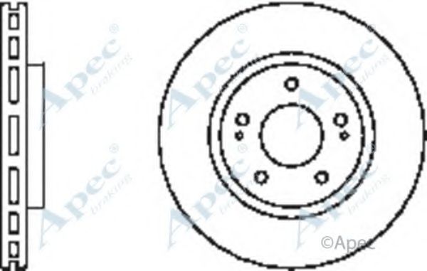 Тормозной диск APEC braking DSK2388