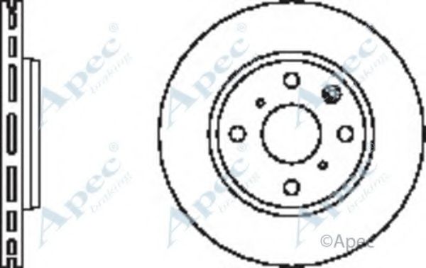 Тормозной диск APEC braking DSK2411