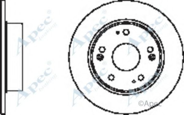 Тормозной диск APEC braking DSK2433