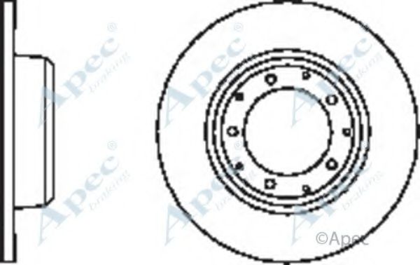 Тормозной диск APEC braking DSK2452