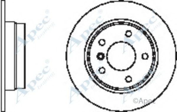 Тормозной диск APEC braking DSK2477