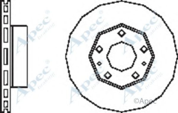 Тормозной диск APEC braking DSK2479