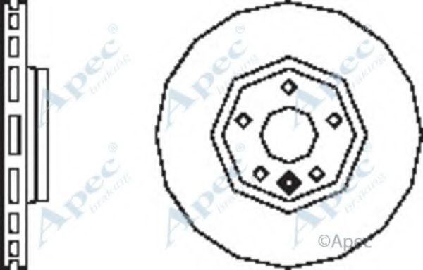 Тормозной диск APEC braking DSK2490