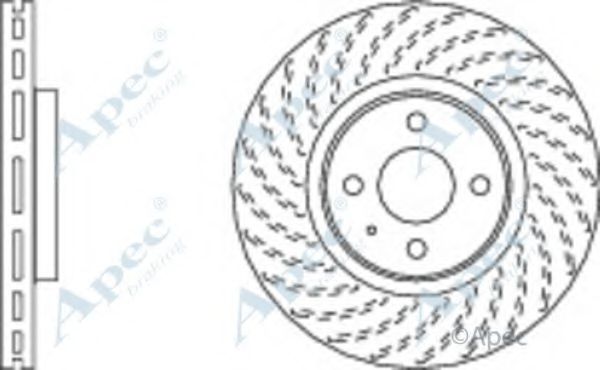 Тормозной диск APEC braking DSK2726