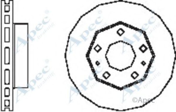 Тормозной диск APEC braking DSK2482