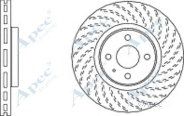 Тормозной диск APEC braking DSK2727