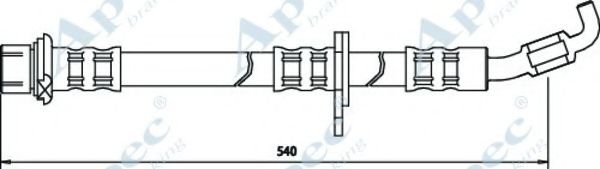 Тормозной шланг APEC braking HOS3076