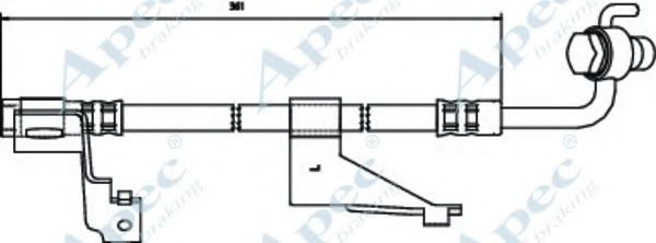 Тормозной шланг APEC braking HOS3089