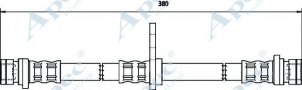 Тормозной шланг APEC braking HOS3252