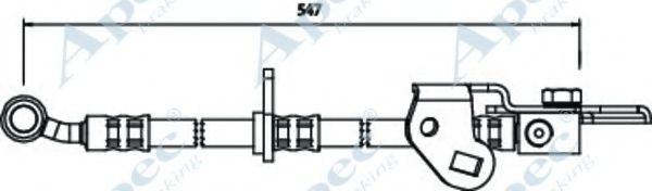 Тормозной шланг PAGID 71028
