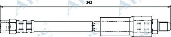 Тормозной шланг APEC braking HOS3173