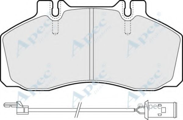 Комплект тормозных колодок, дисковый тормоз APEC braking PAD963