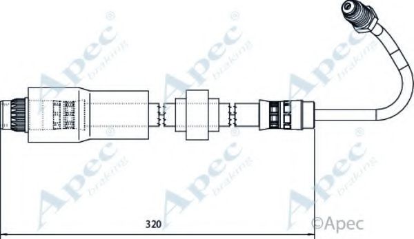 Тормозной шланг APEC braking HOS4120