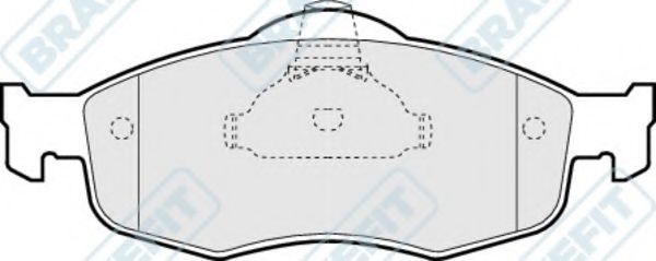 Комплект тормозных колодок, дисковый тормоз APEC braking PD3023