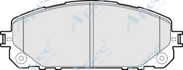Комплект тормозных колодок, дисковый тормоз APEC braking PAD2045