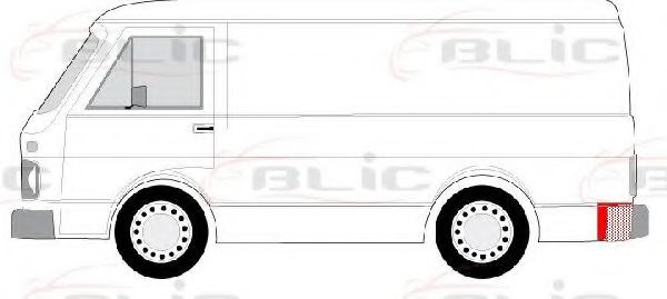 Задняя стенка BLIC 6504-03-9560701P