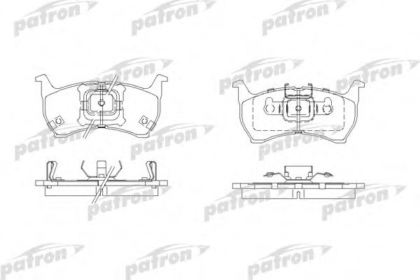 Комплект тормозных колодок, дисковый тормоз PATRON PBP304