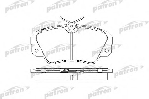 Комплект тормозных колодок, дисковый тормоз PATRON PBP686
