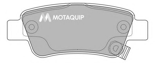 Комплект тормозных колодок, дисковый тормоз MOTAQUIP LVXL1399