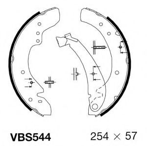 Комплект тормозных колодок MOTAQUIP VBS544