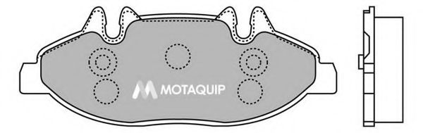 Комплект тормозных колодок, дисковый тормоз MOTAQUIP LVXL1269