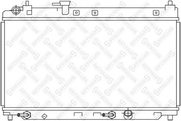Радиатор, охлаждение двигателя STELLOX 10-26674-SX