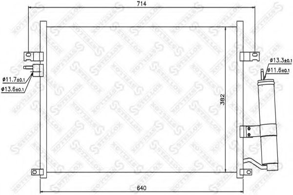 Конденсатор, кондиционер STELLOX 10-45045-SX