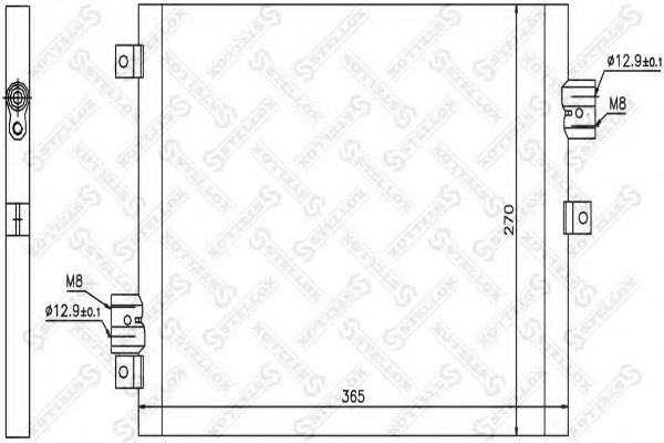 Конденсатор, кондиционер STELLOX 10-45502-SX