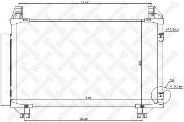 Конденсатор, кондиционер STELLOX 10-45685-SX