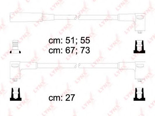 Комплект проводов зажигания LYNXauto SPC4609