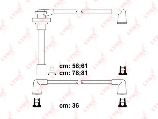 Комплект проводов зажигания LYNXauto SPC5728