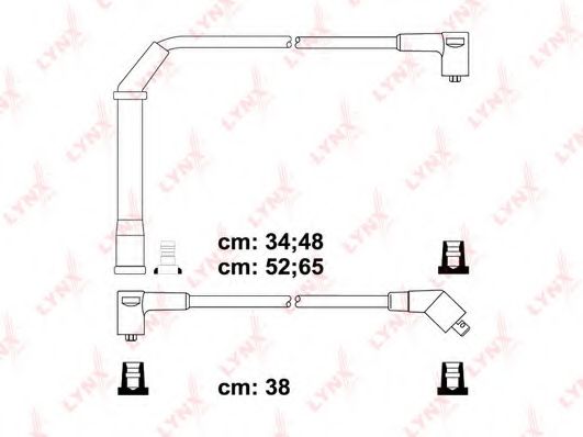 Комплект проводов зажигания LYNXauto SPC6705