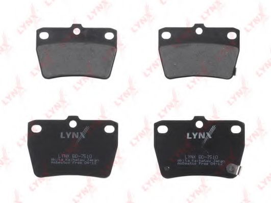 Комплект тормозных колодок, дисковый тормоз LYNXauto BD7510