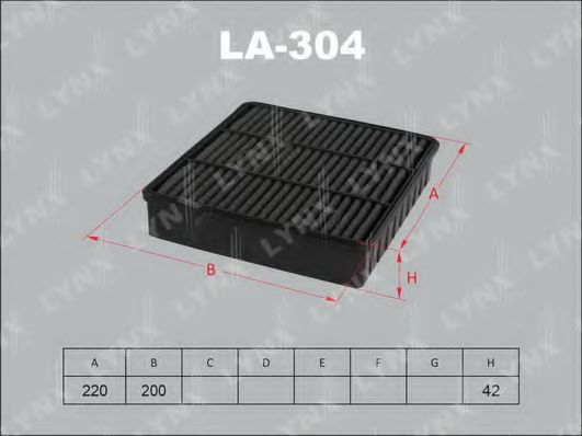 Воздушный фильтр LYNXauto LA-304