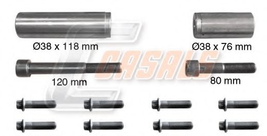 Ремкомплект, тормозной суппорт CASALS MD516