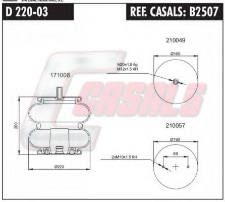 Кожух пневматической рессоры AIRTECH 113015