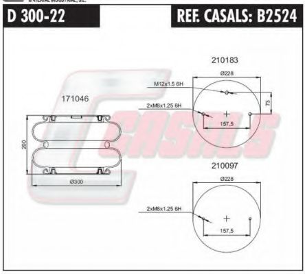 Кожух пневматической рессоры FA1 30022