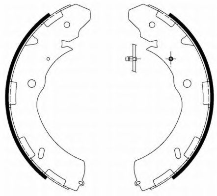 Комплект тормозных колодок HELLA PAGID 8DB 355 000-421