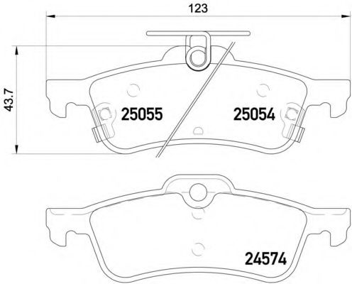 Комплект тормозных колодок, дисковый тормоз HELLA PAGID 8DB 355 020-501