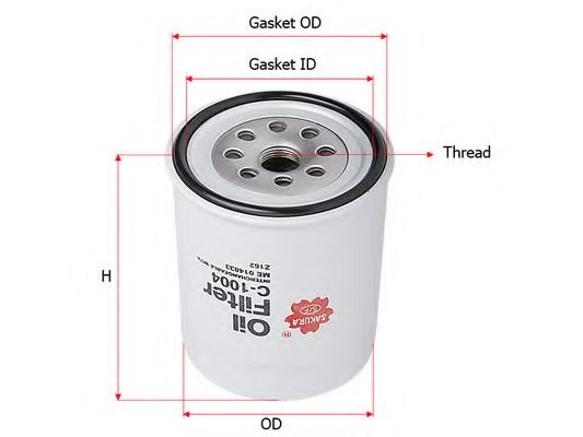 Масляный фильтр SAKURA  Automotive C-1004