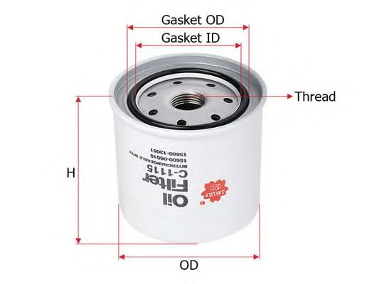 Масляный фильтр SAKURA  Automotive C-1115