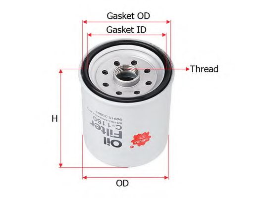 Масляный фильтр SAKURA  Automotive C1160