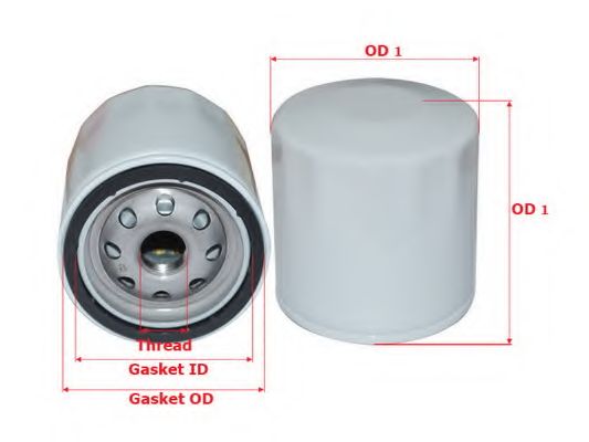 Масляный фильтр SAKURA  Automotive C-1552