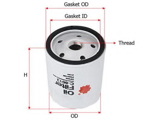 Масляный фильтр SAKURA  Automotive C-8013