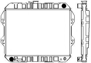 Радиатор, охлаждение двигателя SAKURA  Automotive 1461-0217